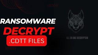 CDTT Virus File (.Cdtt) Ransomware Removal & Decrypt .Cdtt Files