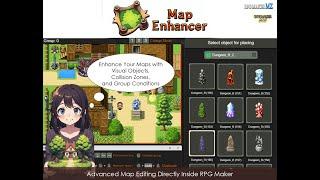 Advanced Map editing directly inside RPG Maker (Map Enhancer plugin)