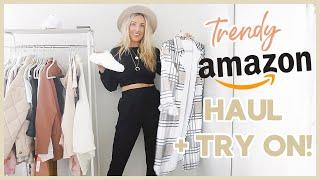 AMAZON CLOTHING HAUL + TRY ON! NEUTRAL AMAZON FASHION OUTFITS | Olivia Zapo