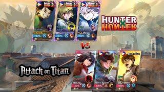 DYRROTH GON VS EREN TITAN YIN TEAM! HUNTER X HUNTER VS ATTACK ON TITAN - WHO WILL WIN? MLBB