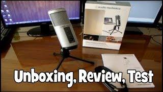 Audio Technica ATR2500 Mic Unboxing, Test, and Review