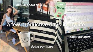 VLOG: productive days in my life, consulting sessions, yearly taxes, errands, etc