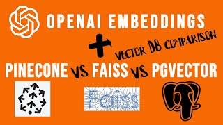 Pinecone vs FAISS vs pgvector + OpenAI Embeddings