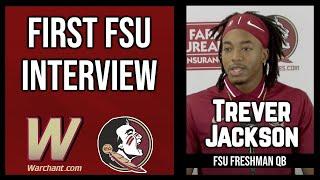 Trever Jackson Freshman QB First FSU Interview | FSU Football | Warchant TV #FSU