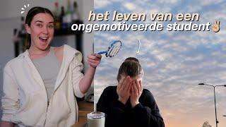 HET LEVEN VAN EEN ONGEMOTIVEERDE STUDENT! *veeeel uitstelgedrag in deze vlog*