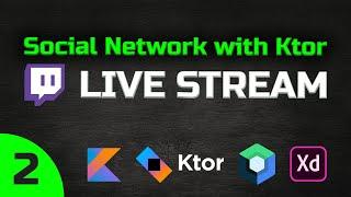 Splash Screen, Login Page & UI Tests (Social Network with Ktor) - Twitch Recording Part 2