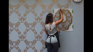 How to Stencil a Feature Wall in Only an Hour