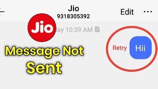 Jio Sim Message Not Sent | How To Fix Jio Sim Message Problem 100 % Working