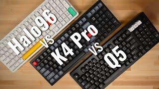 NuPhy Halo96 vs Keychron K4 Pro vs Keychron Q5 - 96% Keyboard Comparison