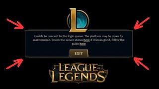 How To Fix Unable To Connect To Login Queue League of Legends