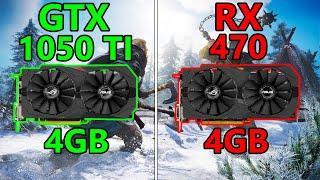 GTX 1050 TI vs RX 470 | 8  Games tested on 1080P