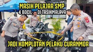 Masih Pelajar SMP, 4 Bocil di Tasikmalaya Jadi Komplotan Pelaku Curanmor