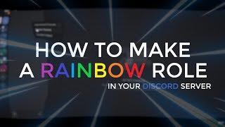 How to make a *RAINBOW ROLE* in your Discord server!  [ DBM Tutorial ]