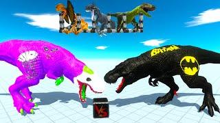 T REX DINOSAURS SAVING HER CHILDREN - Animal Revolt Battle Simulator