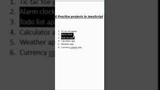 project learn after js it is for beginners || #coding #youtubeshorts #shortvideo #shorts #javascript