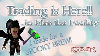 Trading in Flee: Trading for a Spooky Brew!! (Flee the Facility Roblox)