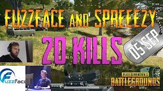 Fuzzface and sprEEEzy | 20 Kills | PUBG