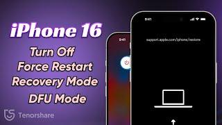 iPhone 16/16 Plus/16 Pro/16 Pro Max: How to Turn Off, Force Restart, Recovery Mode, DFU Mode？