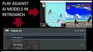 RetroArch + pytorch models that can override player input | Play against a smarter opponent