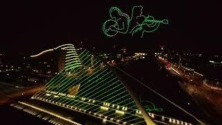 Irish Drone Show For St. Patrick's Day 2021 Filmed In Dublin