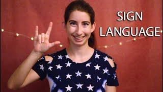 Learn American Sign Language (ASMR No Talking, Rain Sounds)