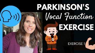 Adult Speech and Language type alternate Vocal Function Exercises | Parkinson’s