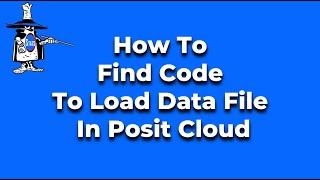 How to find code to load a data file