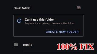 How to fix can't use this folder to protect your privacy