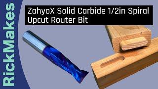 ZahyoX Solid Carbide 1/2in Spiral Upcut Router Bit