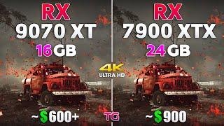 RX 9070 XT vs RX 7900 XTX - Test in 10 Games | 4K