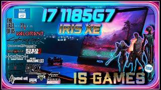 Intel Iris XE in 15 GAMES      | i7-1185G7 in 2024 |   Laptop Benchmarks