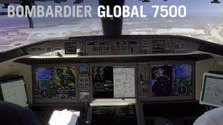 Landing the Bombardier Global 7500 (Cockpit View) – AIN