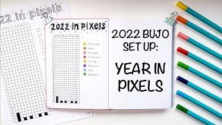 2022 BUJO SET UP: YEAR IN PIXELS | Plan with me!