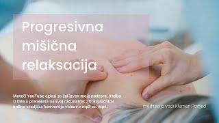 Progresivna mišična relaksacija, vodena vadba