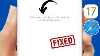 Fixed: Safari cannot open the page because the server cannot be found in iPhone - iPad (2024)