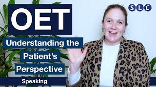 OET SPEAKING CRITERIA | The PATIENT'S perspective