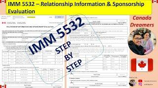 IMM 5532 - Relationship Information and Sponsorship Evaluation - Spousal Sponsorship Canada