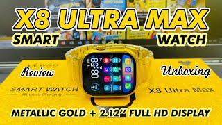 X8 Ultra Max Smart Watch in Golden Edition | Review & Unboxing By Wear Teck.