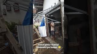 pintu jadi kanopi low budget