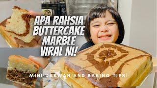 RESEPI MARBLE BUTTERCAKE SUPER MOIST TANPA OVALET!