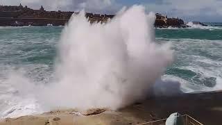 Nature is raging in Europe! 6m waves and storm Helios in Malta