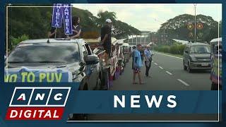 Transport groups stage protest vs. PUV modernization program | ANC