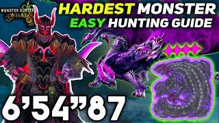 The HARDEST Monster in Monster Hunter Wilds Is No Joke | Tempered Gore Magala Hunting Guide 6'54"87