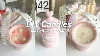 DIY scented candles at home 464 soy wax and Makesy Eco Glitter | DIY Jesmonite candle jar gift idea