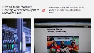 Cara Membuat Hosting Situs Web Perangkat Lunak Sistem Wordpress Gratis | Manajemen Aset Digital