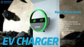 Round Moon EV Charging - Bluesky