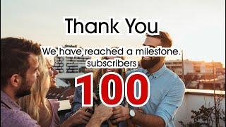 OneTamadTV Says Thank you | Reaches 100 Youtube Subscribers