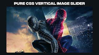 Pure CSS Vertical Image Slider Using Only HTML & CSS