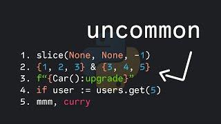 5 Uncommon Python Features I Love