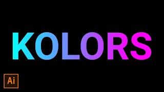 How to create a text color gradient | Adobe Illustrator